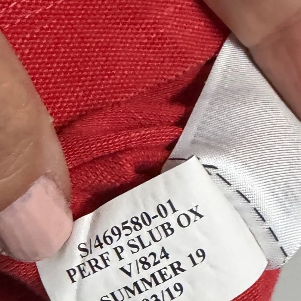 Banana Republic Performance Pique Polo Slub Red Polo Shirt Pocket Stretch XL